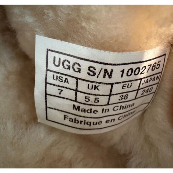 Ugg Australia Classic Short Sequin Boots Blue Silver Sparkle 1002765 Women's 7 - Picture 7 of 7